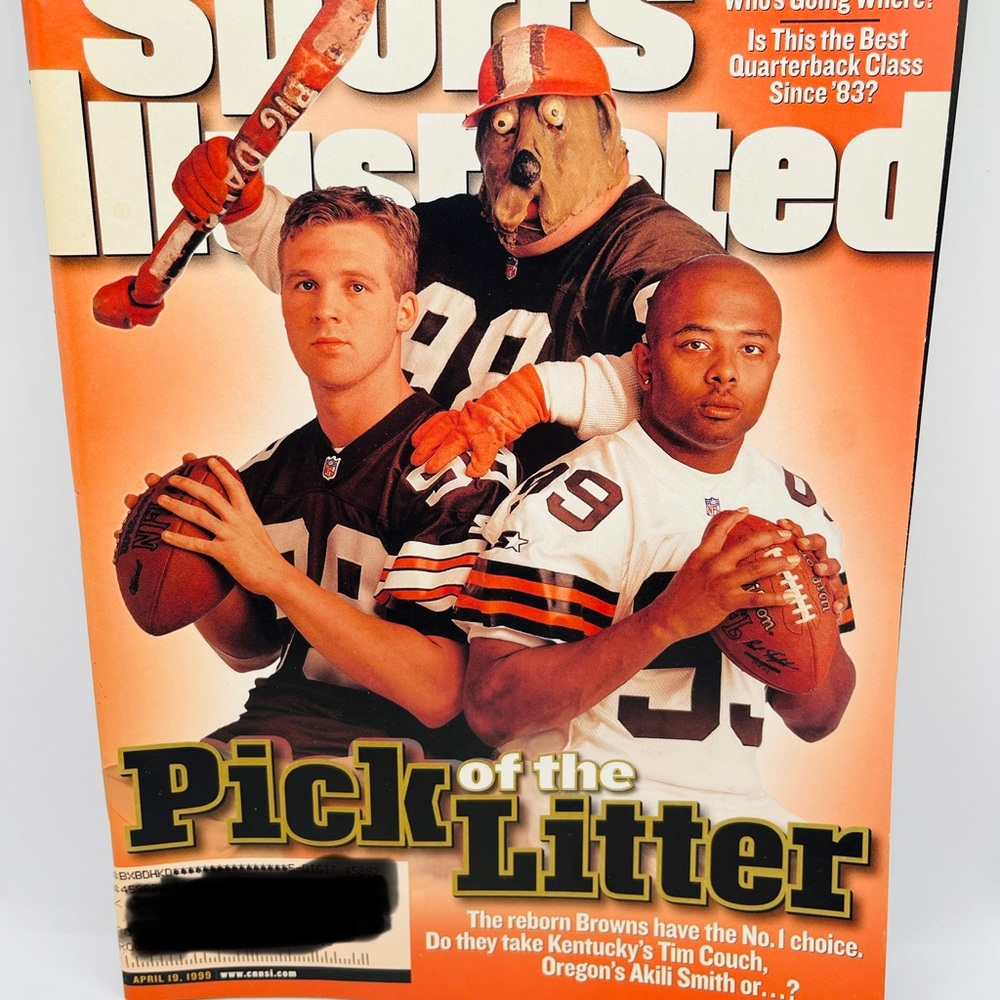 Sports Illustrated Pick Of The Litter April 19, 1999 Cleveland Browns NFL